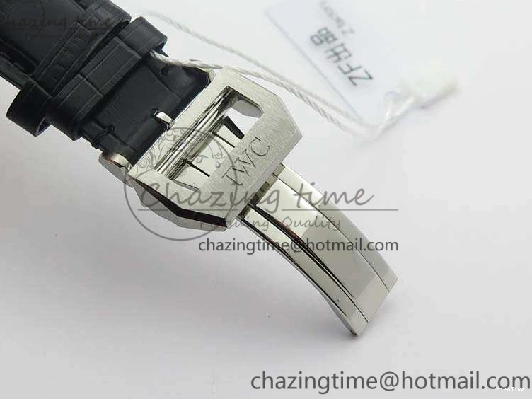 MIROTIME 0421 MoistureWicking Portuguese IW371491 ZF 1:1 Best Edition SS Blue Dial On Leather Strap A79350 (Slim Movement) V 7221